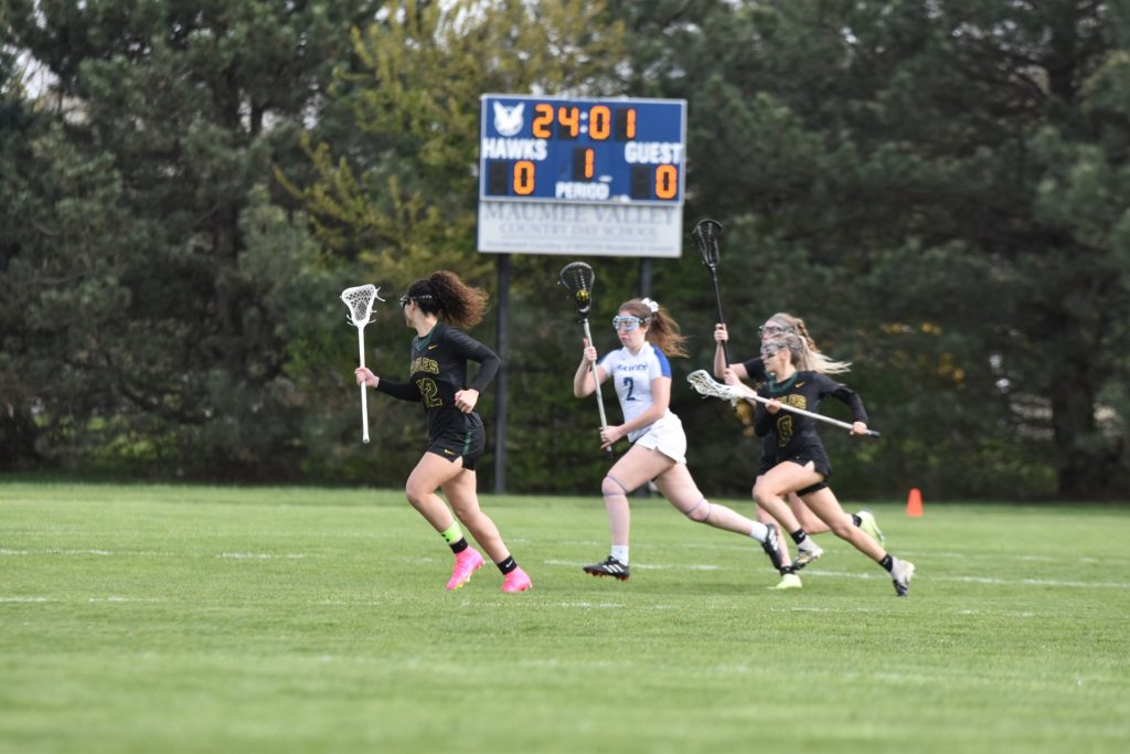 estudiantes de maumee valley en el campo de lacross