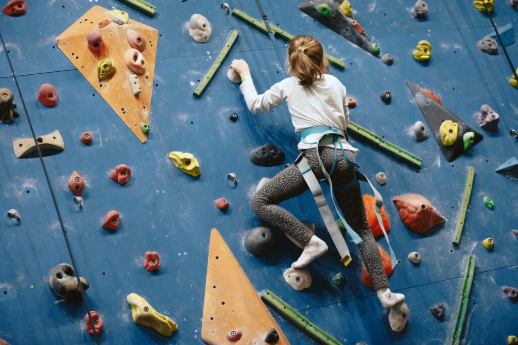rock climbing wall