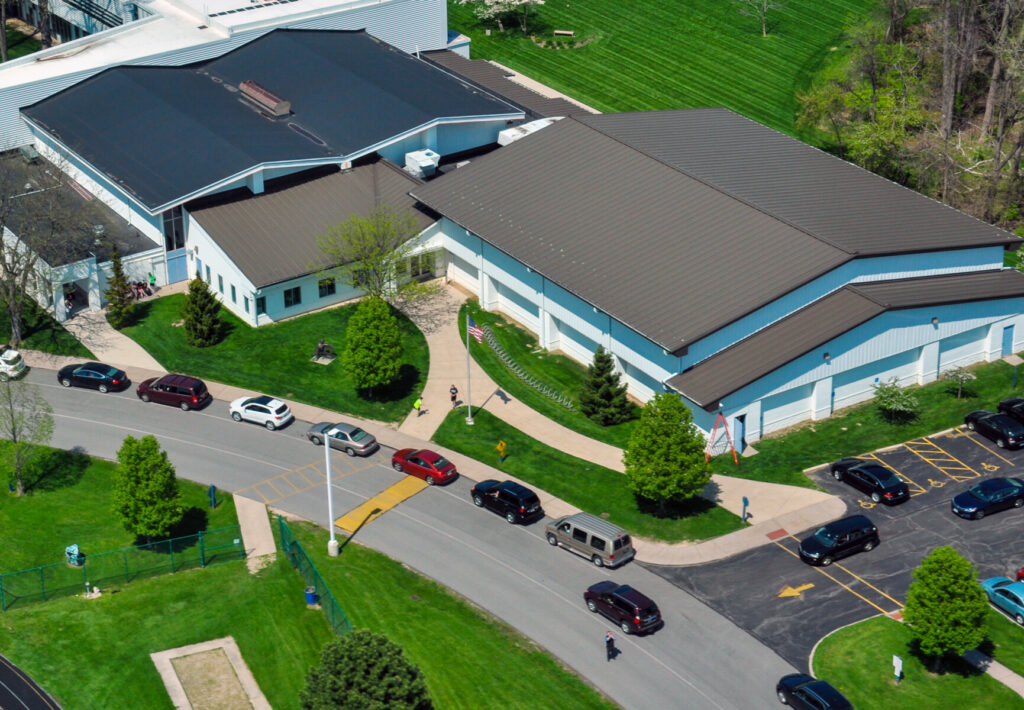 johnson bayer gym birds eye view