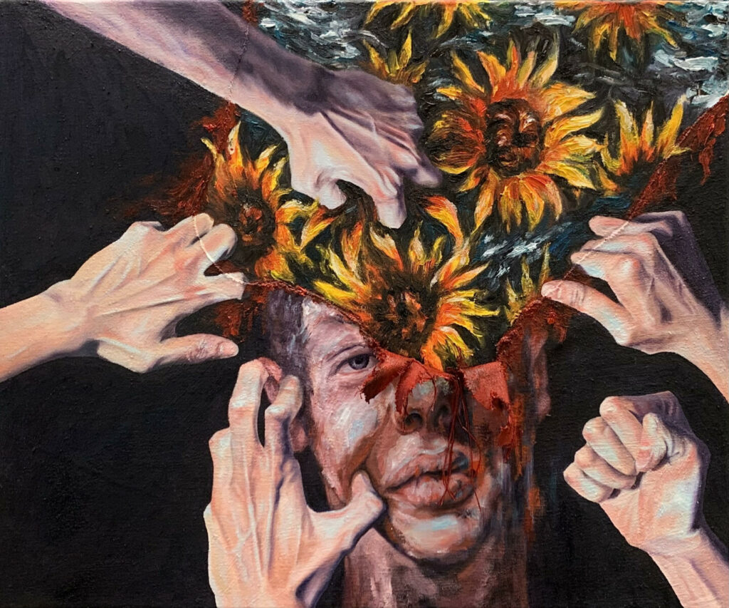 Alexander Ni '24 : "Tout ce qui nous est enlevé" (peinture)