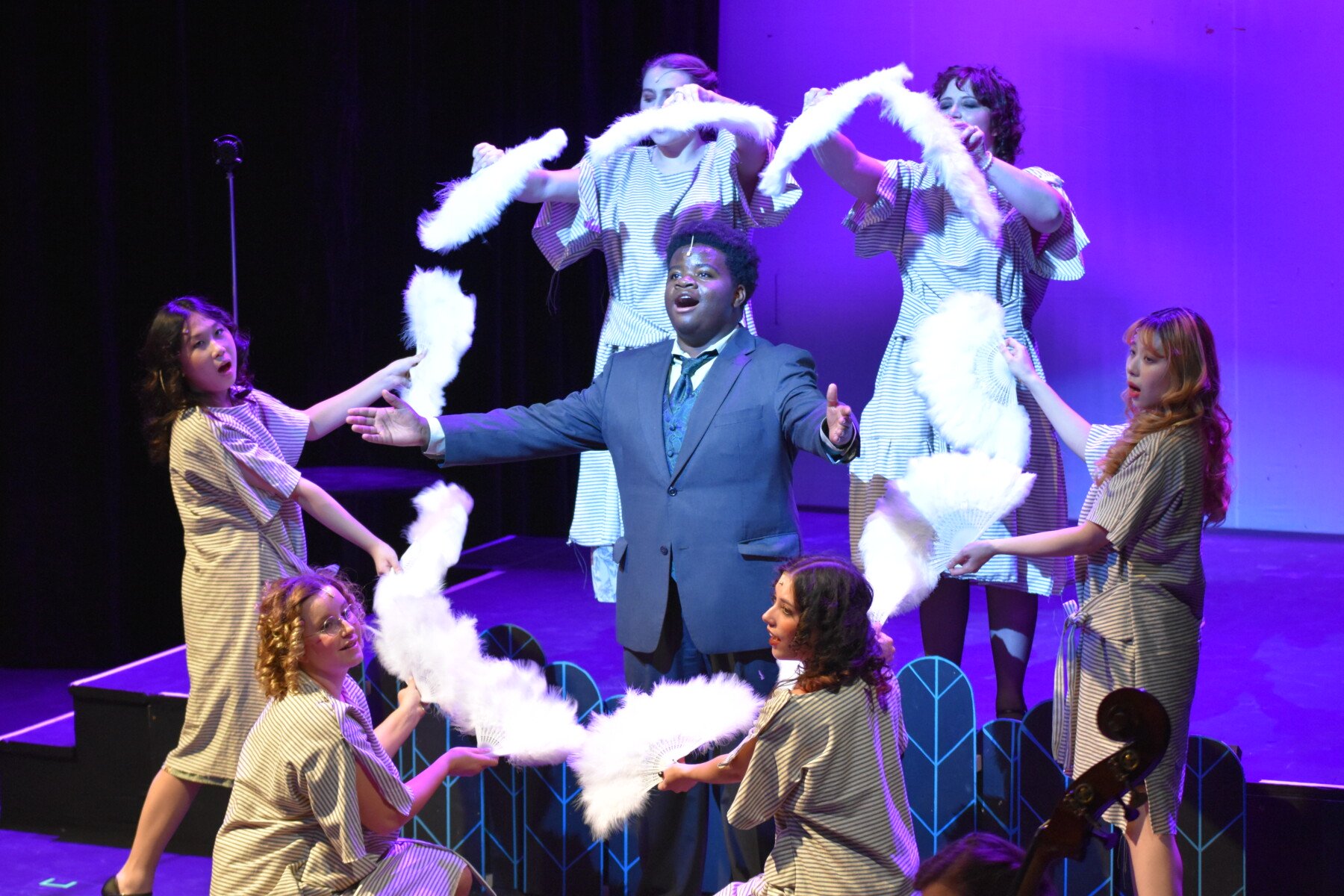 theatre students on stage