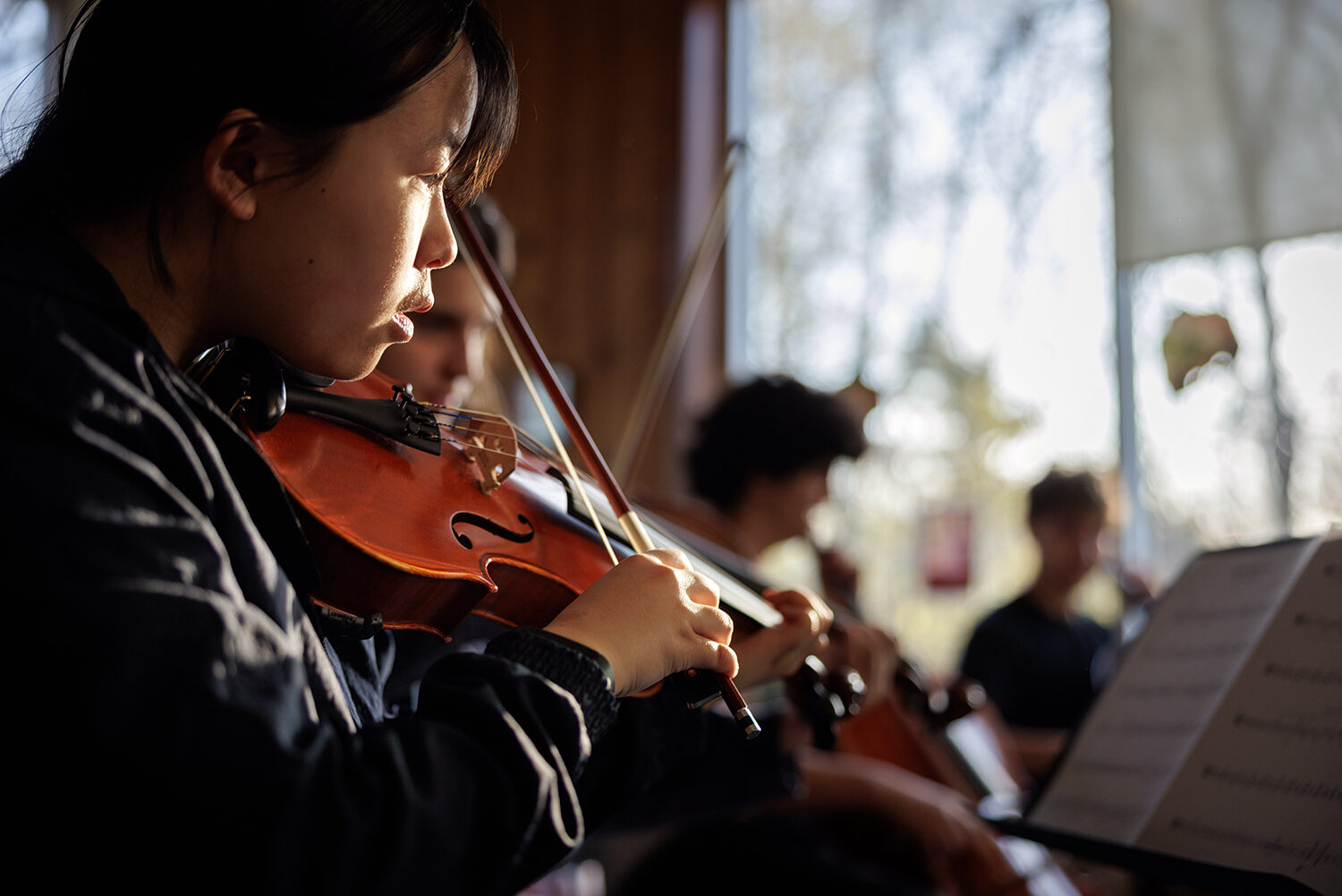 Upper School strings concert performers
